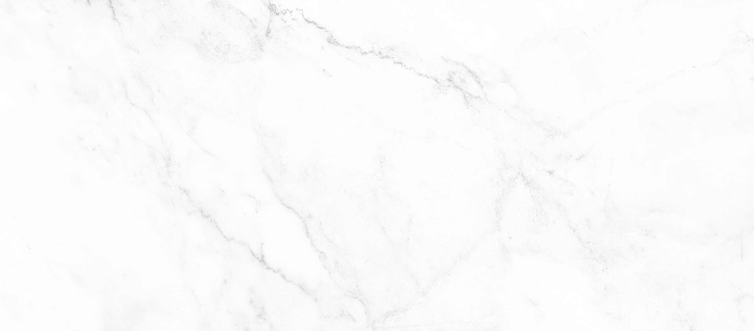 White marble texture background with subtle veins.