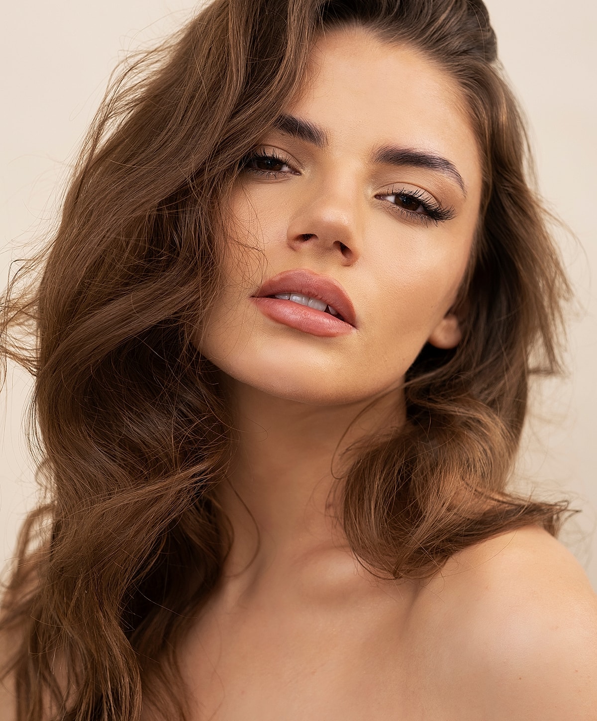 Close-up portrait of a young woman.