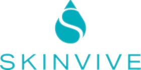 Skinvive logo with water droplet design