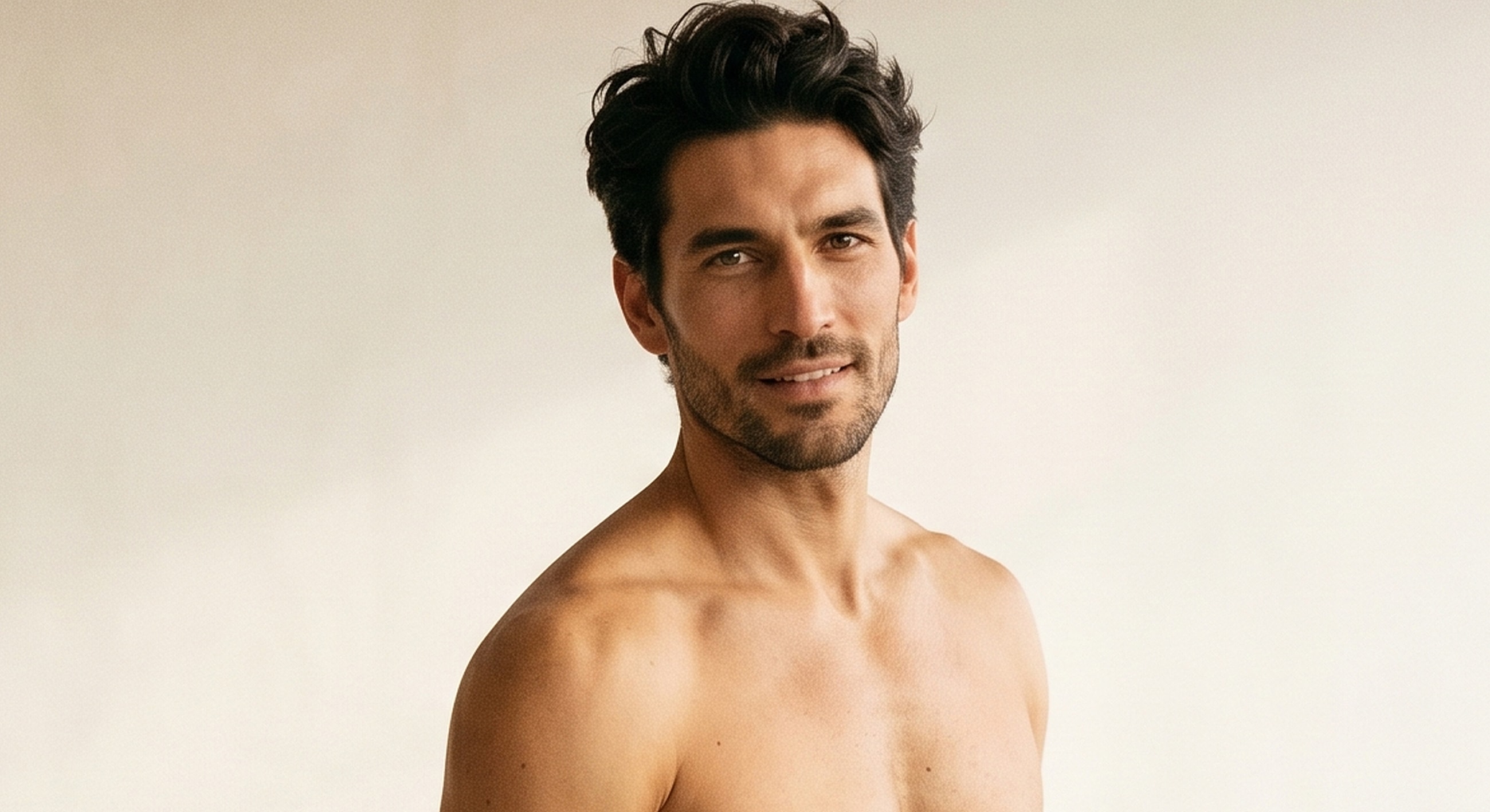 Man smiling against a neutral background.